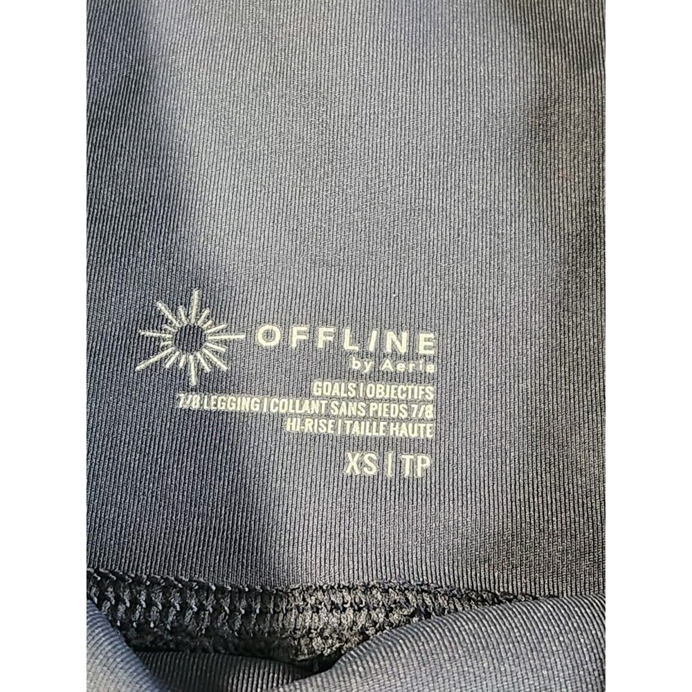 Offline By Aerie Real Me High Rise Legginga Size XS Navy - Picture 6 of 9